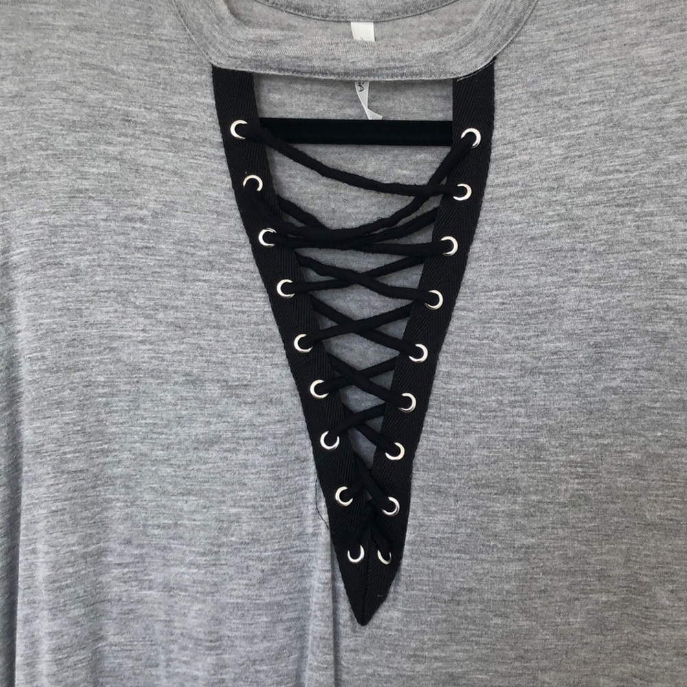 Gray TShirt Dress - Picture 2 of 2